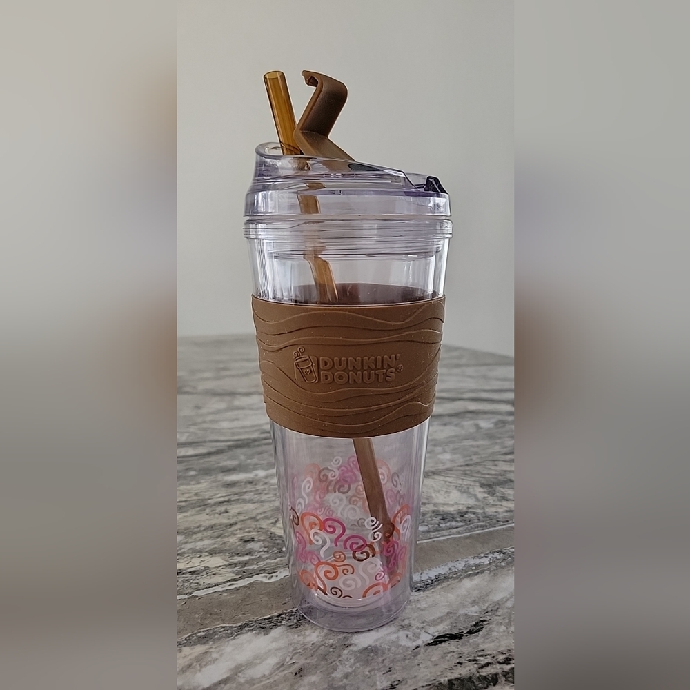 DD DUNKIN DONUTS 24 0Z ICONIC ACRYLIC TUMBLER